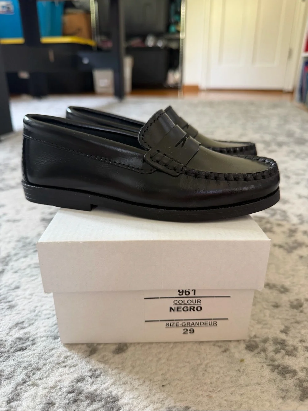 Black Kids Penny Loafers — Dress Shoes